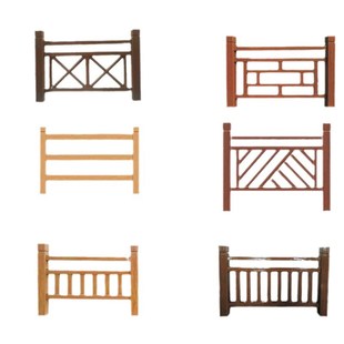 水泥护栏 桧木色景区护栏新农村河道混凝土内置钢筋仿木水泥护栏