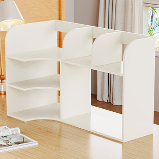 桌面书架多层置物架办公桌上文件收纳柜子工位分层储物箱整理神器