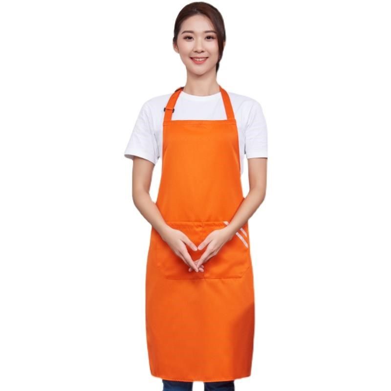 围裙定制logo印字商用女餐饮火锅店奶茶水果店美甲店超市工作服男