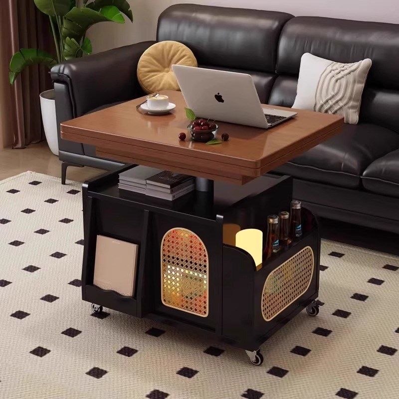 升降茶几折叠移动推车实木茶台茶桌小户型客厅多功能沙发餐桌两用,住宅家具,移动边几/推车,淘宝优惠券,粉丝福利购,淘宝优惠卷