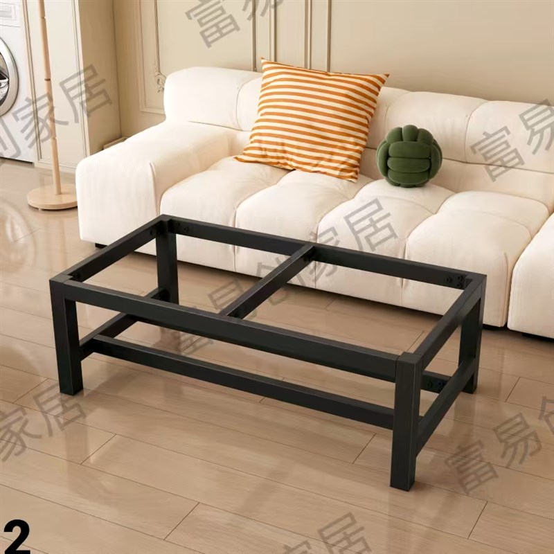 定制沙发铁艺茶几桌腿金属支架电脑桌吧台架子桌子双层长方形桌架