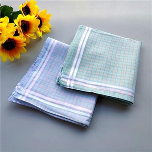 12条 便携随身小手帕女吸汗老式怀旧方巾男全棉手绢擦汗手巾