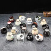 刺身装 饰品干冰杯小壶小酒壶点缀盘饰小摆件创意摆盘日陶瓷牙签筒