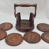 茶杯垫 木杯垫 巴基斯坦木雕