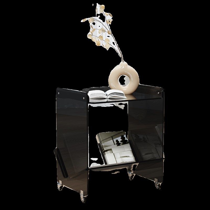 透明压克力创意移动边几置物推车沙发边柜角几茶几收纳层架卧室边,住宅家具,移动边几/推车,淘宝优惠券,粉丝福利购,淘宝优惠卷