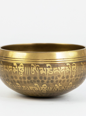 梵木果觉者之眼尼泊尔手工颂钵佛音碗瑜伽钵冥想梵音钵静心钵铜磬