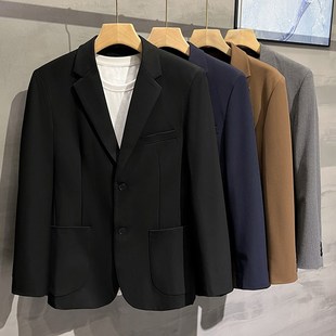 西服外套男士 休闲修身 西装 轻熟风高级感加大码 商务 套装 2024新秋款