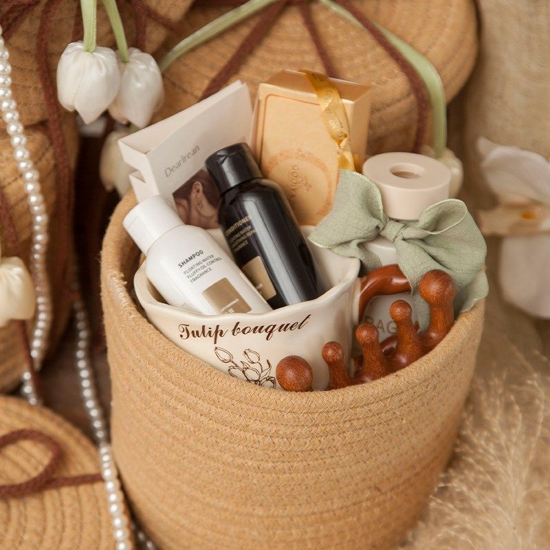 伴手礼女伴娘结婚回礼小众高级抱抱桶礼盒新娘送宾客轻奢实用生日