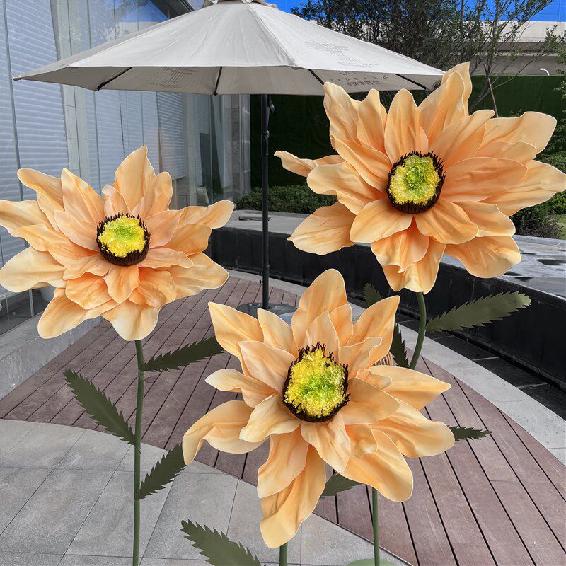 网红婚庆路引花婚礼现场布置服装影楼橱窗装饰立杆手工向日葵纸花,节庆用品/礼品,路引,淘宝优惠券,粉丝福利购,淘宝优惠卷