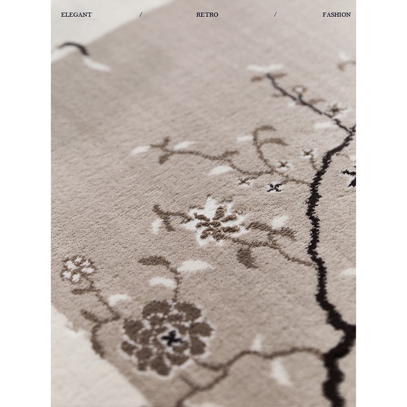 蜡笔派立体挂画花间莺燕挂画毯真铜杆装饰画书房客厅沙发墙壁画