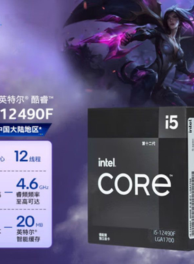 英特尔酷睿CPU盲盒 至高Core i5-12490F小黑盒（原盒带发票）