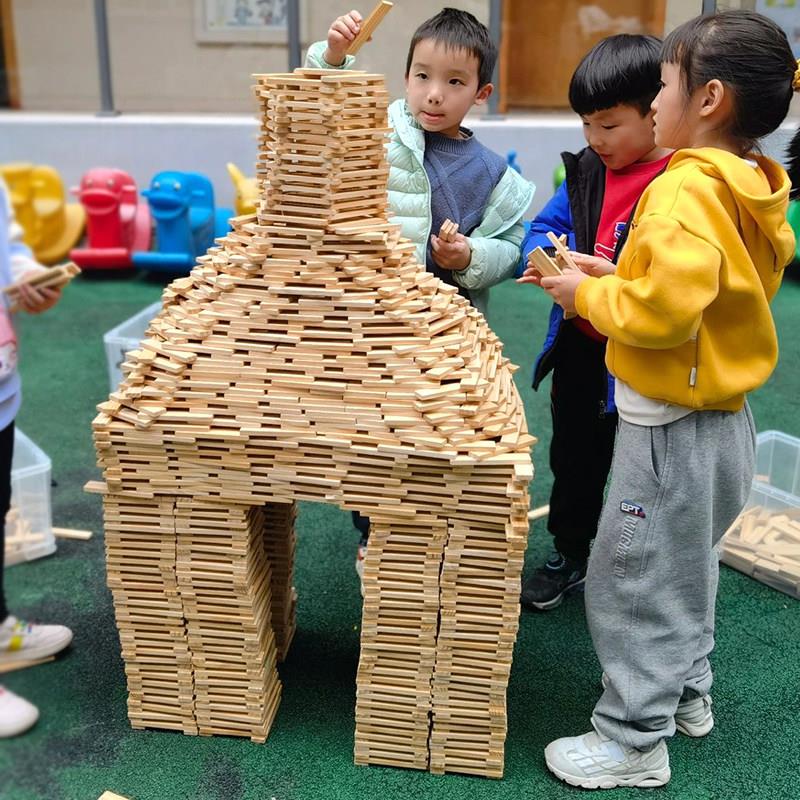 幼儿园建筑构建区角玩具