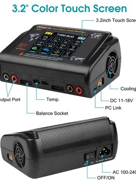 T400航模充电器B6平衡充电器智能充电器LIPO触摸充电器辉拓HTRC