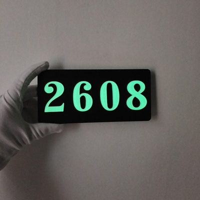 酒店宾馆夜光门牌号定制包厢会所亚克力自发光房号数字标识牌定做