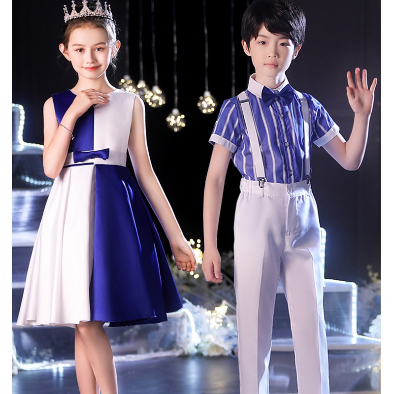 元旦儿童大合唱团演出服中小学生诗歌朗诵比赛礼服舞蹈男女表演服