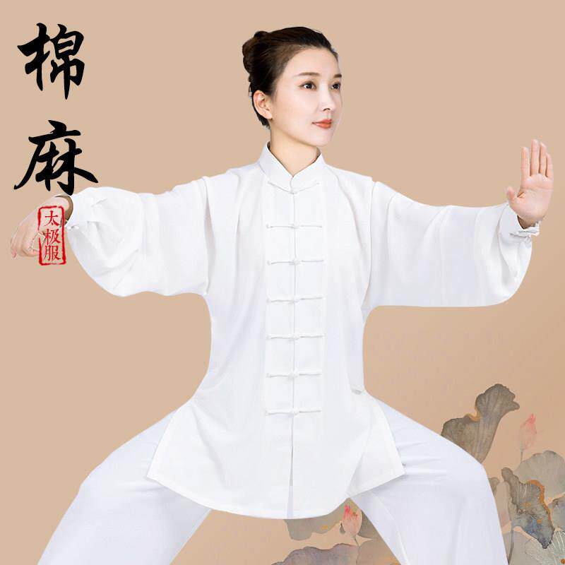 太极服女款新款2026棉麻