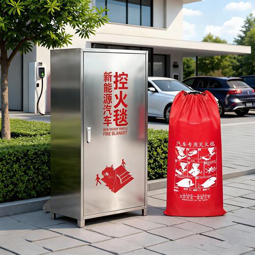 不锈钢汽车灭火毯箱新能