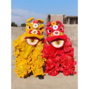 成人儿童单人醒狮南狮舞狮小狮子头服装道具节日庆典表演出全整套