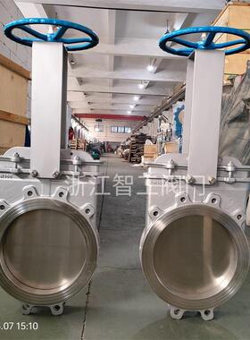 智工手动不锈钢插板阀PZ7W-10PDN00耐磨刀型阀薄型闸阀04