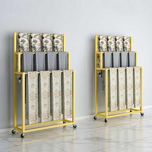 店裤 服装 子展示架落地围巾架子丝巾布料窗帘样品床上用品陈列货架