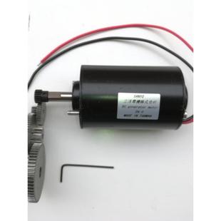 两用 36W手摇发电机 24V永磁直流电机 12V 配齿轮 直流小型发电机