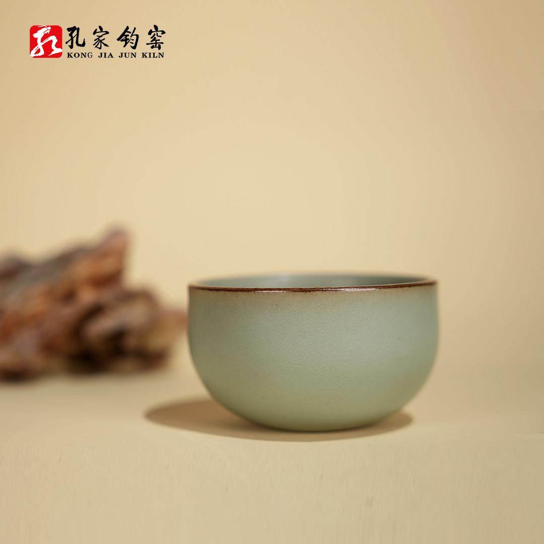 孔家钧窑【圆融】时光釉钧瓷品茗杯泡茶盏茶杯主人杯小功夫杯,餐饮具,茶杯,淘宝优惠券,粉丝福利购,淘宝优惠卷