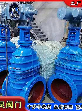 现货矿用隔爆型电动软密封闸阀球磨铸铁暗杆电动闸阀Z945X-10Q