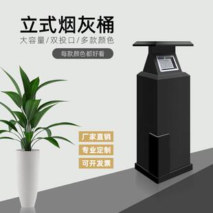 大容量商用不锈钢方形垃圾桶室内吸烟区烟头桶烟蒂桶灭烟桶烟灰柱