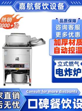 直销立式电炸锅商用带排油阀品质电炸炉跨境炸鸡机器