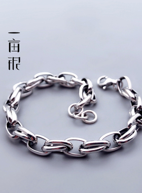 锁链圆环复古手链几何简约男女款