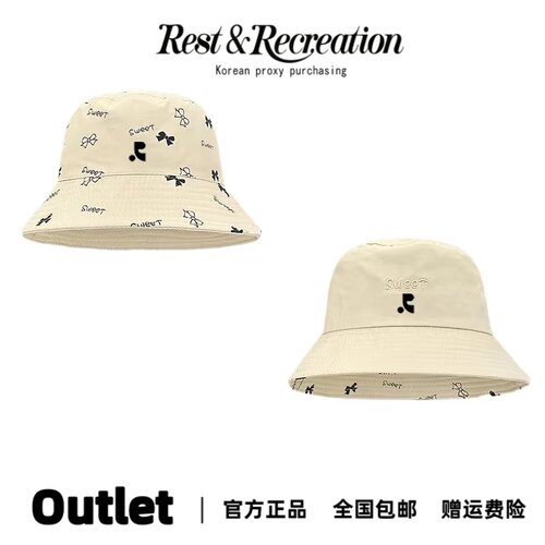 Restandrecreation新款折叠盆帽