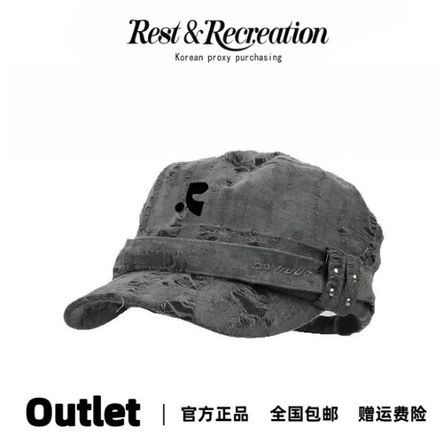 Restandrecreation破洞鸭舌潮帽