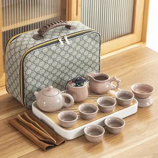 户外便携式 旅行茶具套装 功夫茶托盘定制logo户外礼品实用高档客户