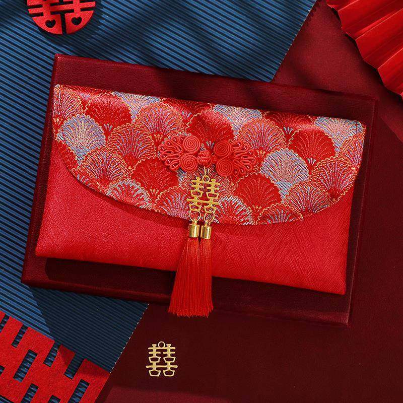 红包结婚专用万元大喜包敬茶改口费布艺红包袋回礼新婚婚礼随份子