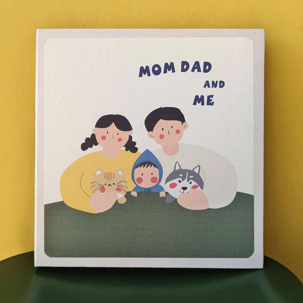 全家福家庭相册 生活相册DIY大容量自粘贴覆膜亲子手账成长记录册