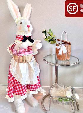 仿真兔子模型巨型站立大兔子摆件工具兔元宝兔照相道具人偶兔子