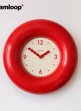 啵乔botro钟表挂钟客厅2025新款中古艺术贝果覆古挂钟时钟挂墙