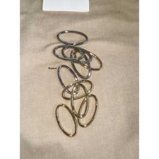 蛋形吊扣袋配件五金扣金属椭圆形袋环扣挂钩钥匙环开环弹簧环