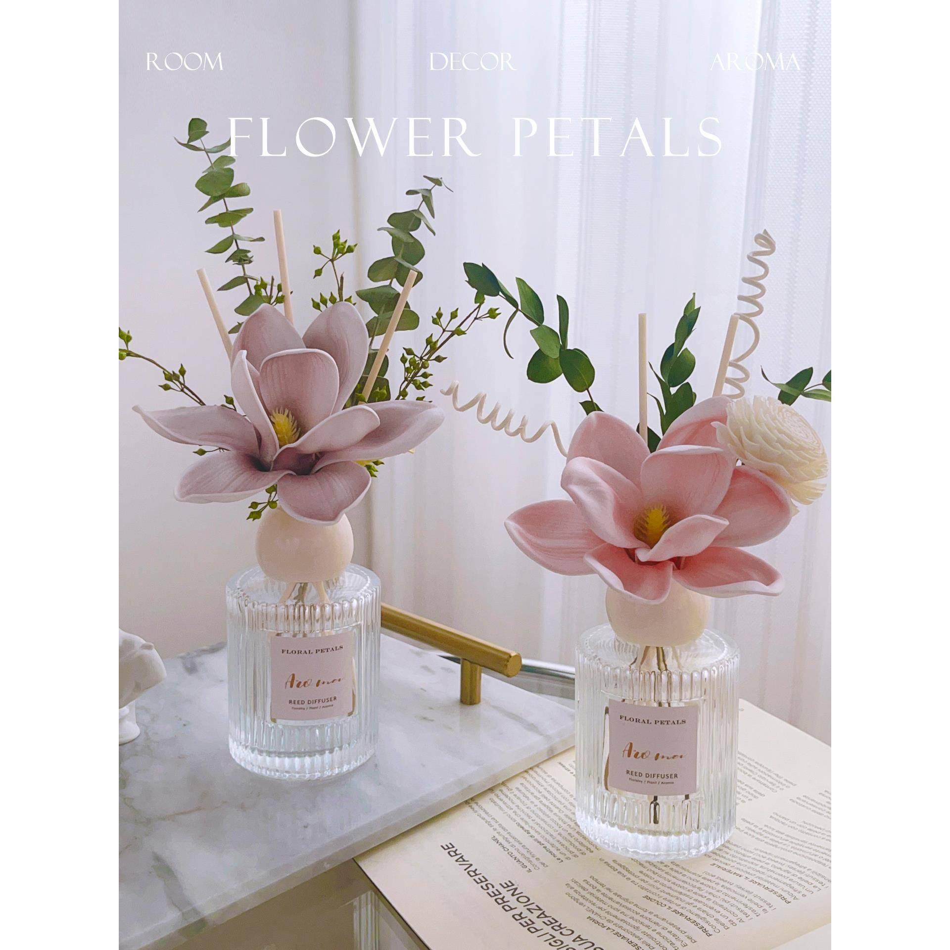 原创花园系列无火香薰精油摆件家用卧室内持久留香氛客厅厕所高级