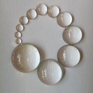 光学玻璃凸透镜 可调焦聚光LED透镜无边Φ6MM至51MM可选平凸镜片