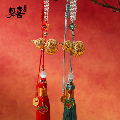 灵隐锦鲤见喜汽车车载挂件