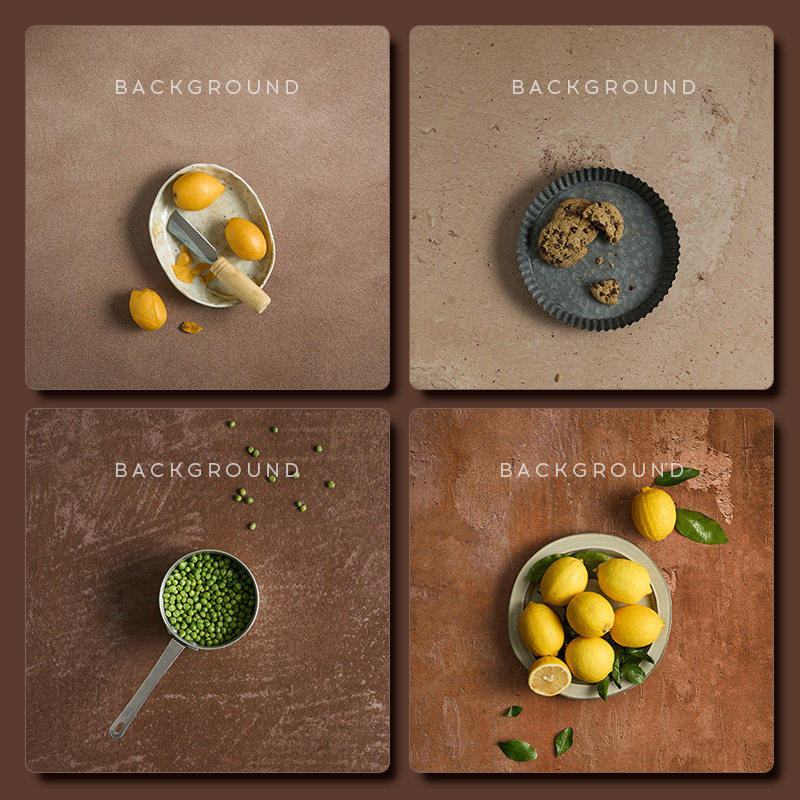 美食摄影背景板双面PVC防水轻便高级感餐厅糕点静物产品拍照道具