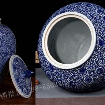 陶瓷客厅厨房装水桶家用米缸面粉桶酿酒缸特大号20斤50斤100斤200