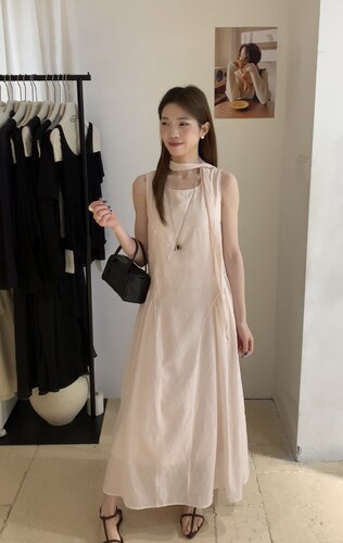 非真实价格：韩国Chic气质温柔小女人设计感时髦休闲连衣裙