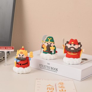 饰 可爱财神b爷摆件家用入户玄关工位办公室桌面情绪稳定小摆件装