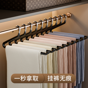 鹅型裤 夹防滑2形Z字衣U柜内置收纳神 架家用挂裤 子衣架专用无痕裤