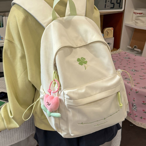 日系高颜值学生书包四叶草书包in