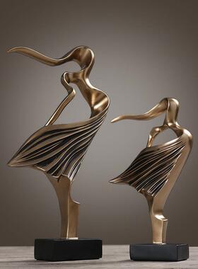 简约现代创意母女摆件酒柜客厅办公室装饰品摆设家居饰品结婚礼物