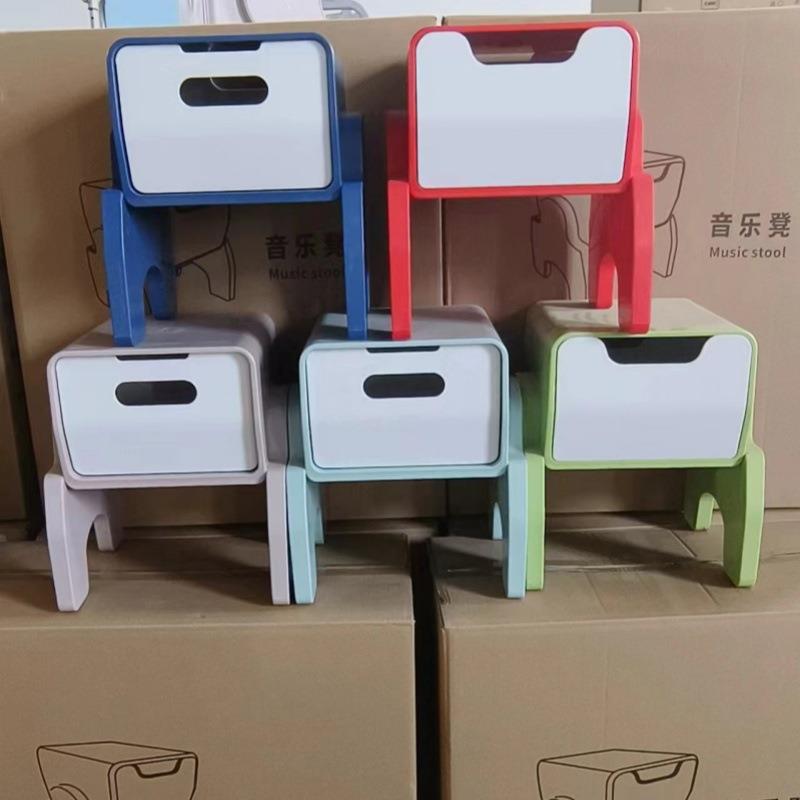 多功能音乐凳积木凳塑料注塑六面体音乐教室抽屉学校活动大合唱凳