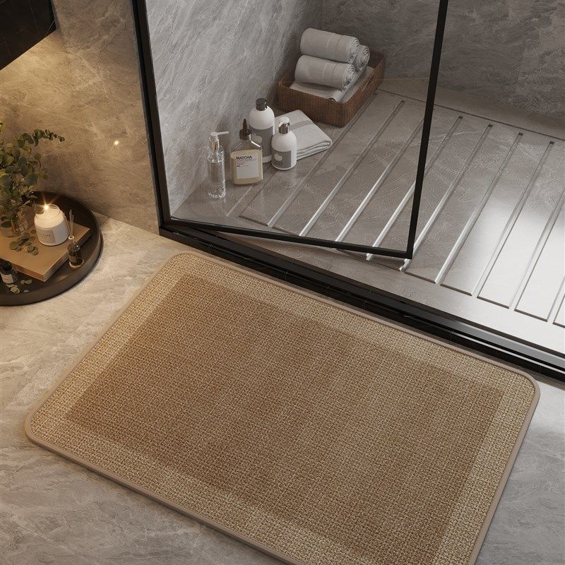 浴室地垫卫生间吸水垫门口防滑垫脚垫进门垫彷亚麻L纹可定制地毯,居家布艺,家用脚垫,淘宝优惠券,粉丝福利购,淘宝优惠卷